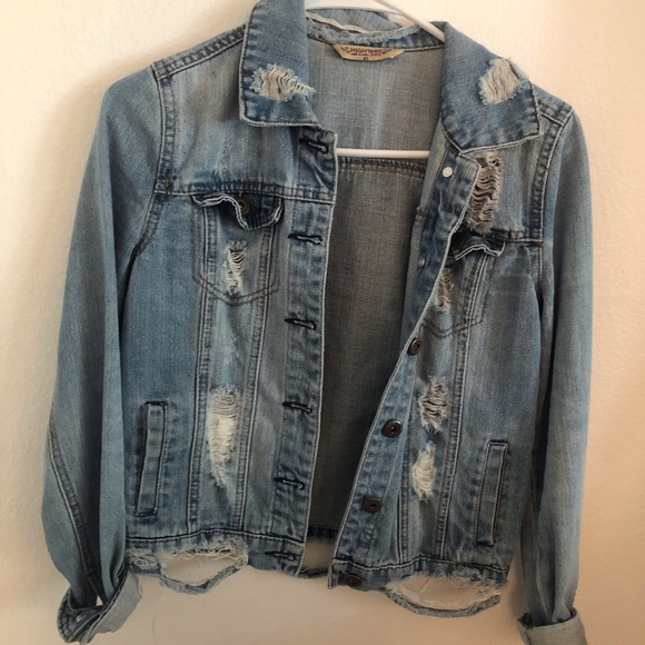 Distressed Jean Jacket - Picture 1 of 3